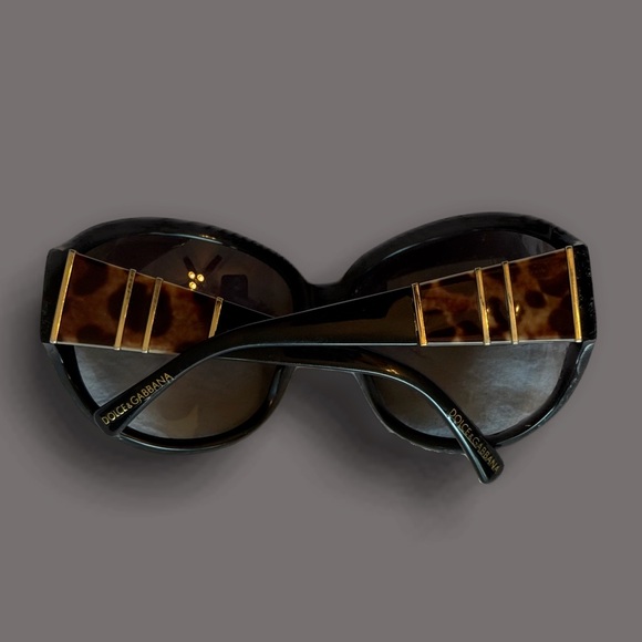 Dolce & Gabbana | Y2K Black Tortoise Oversized Sunglasses - Picture 1 of 7